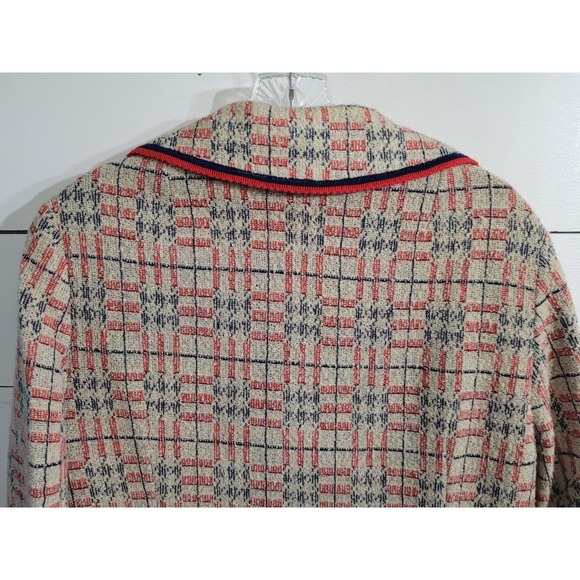 Vintage 1950s/60s Pierre Delaneau Martha West Wool Trench Coat Pockets Sz 16 - Picture 9 of 14